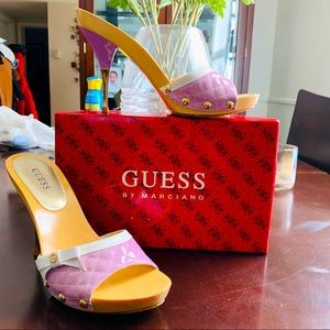 Wooden genuine GUESS heels